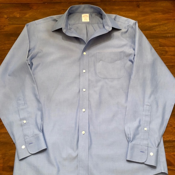 Brooks Brothers French Blue Men’s Dress Shirt - Picture 4 of 5